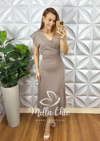 Milla Chic - millachic com br vestido miss em tricot modal marrom Vestido Miss Em Tricot Modal - Marrom - Milla Chic