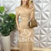 Milla Chic - millachic com br vestido miss em tricot modal nude Vestido Miss Em Tricot Modal - Nude - Milla Chic