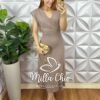 Milla Chic - millachic com br vestido miss em tricot modal nude copia Vestido Miss Em Tricot Modal - Marrom - Milla Chic