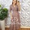 Vestido Nala Em Viscolinho - Nude - Milla Chic