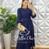 Milla Chic - millachic com br vestido ninive em chiffon verde copia Vestido Carlota - Azul Marinho - Milla Chic