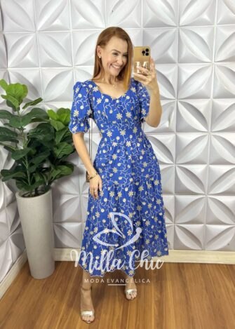 Vestido Rebeca Em Lesie Algodão - Milla Chic