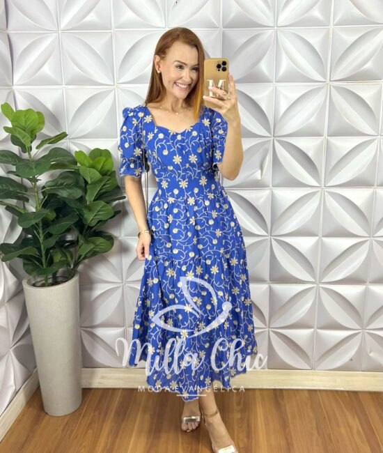 Vestido Rebeca Em Lesie Algodão - Milla Chic