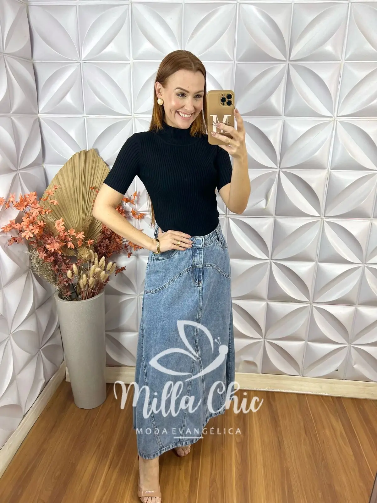 Cacharel Em Tricot Manga Curta – Preto – Milla Chic Cacharel Em Tricot Manga Curta - Preto - Milla Chic