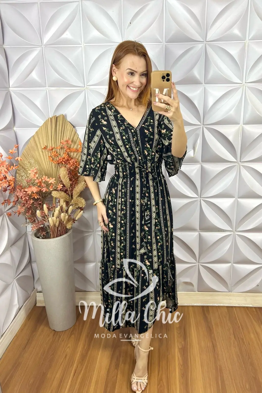 Vestido Creta Em Viscolinho – Preto – Milla Chic Vestido Creta Em Viscolinho - Preto - Milla Chic