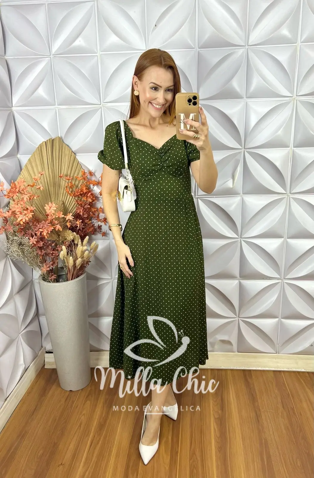 Vestido Rahab Póa – Verde Oliva – Milla Chic Vestido Rahab Póa - Verde Oliva - Milla Chic