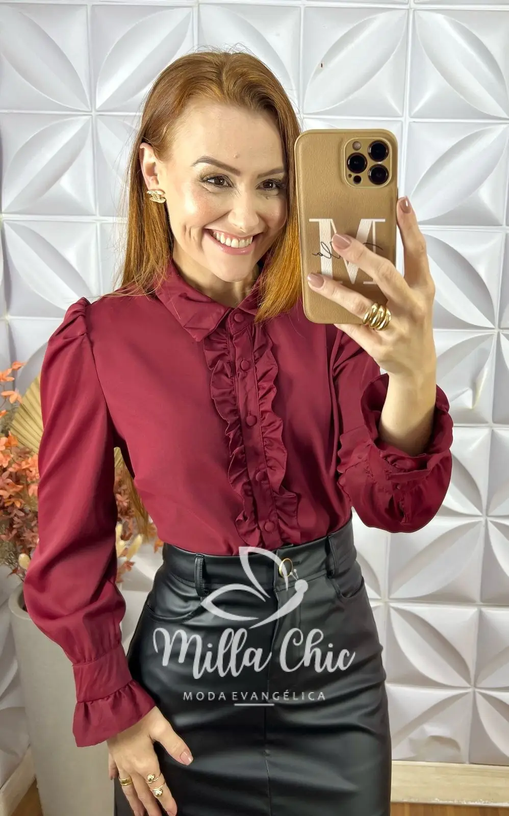 Camisa Doroty – Vermelho – Milla Chic Camisa Doroty - Vermelho - Milla Chic