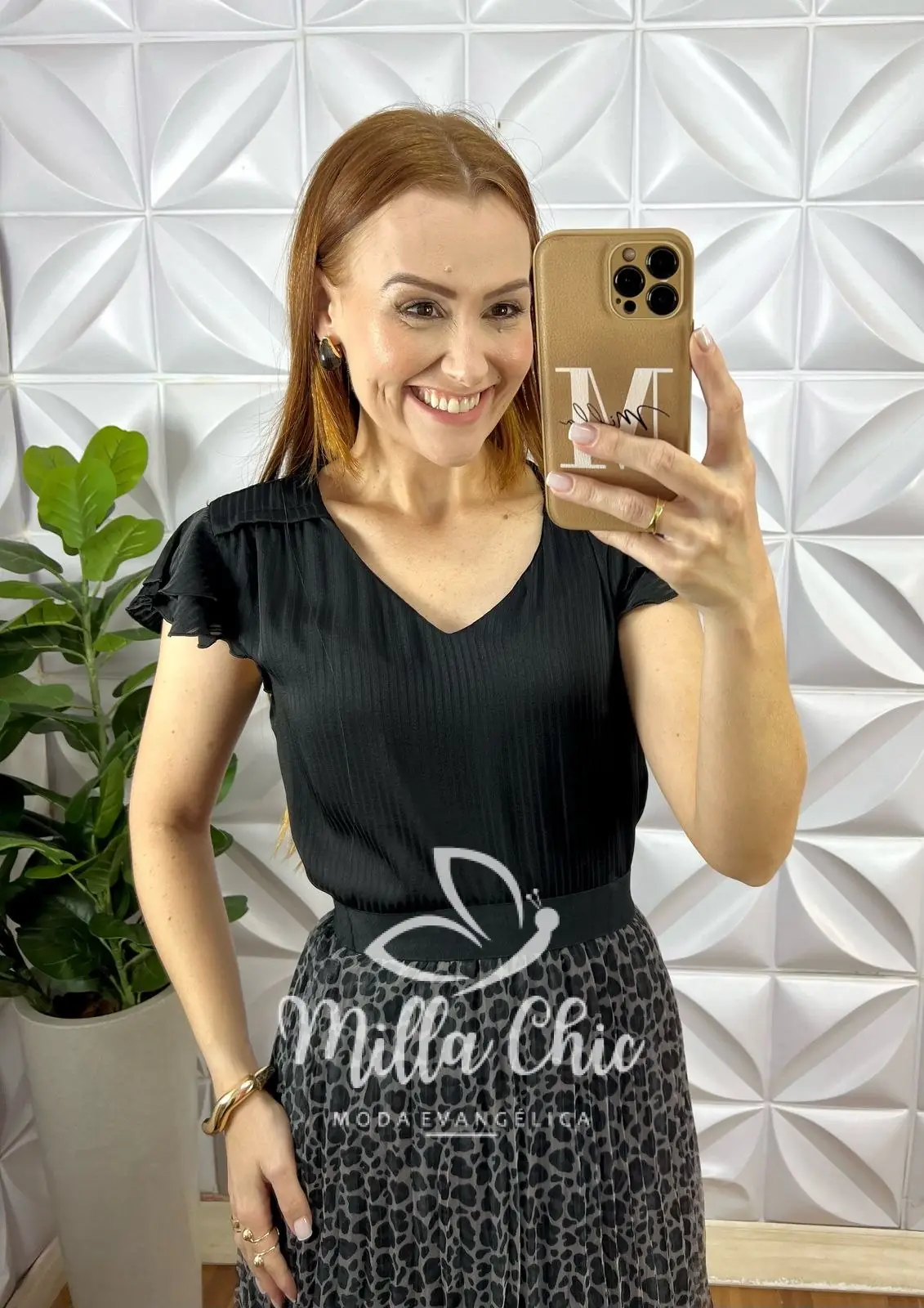 Blusa Em Cetim Margot – Preta – Milla Chic Blusa Em Cetim Margot - Preta - Milla Chic