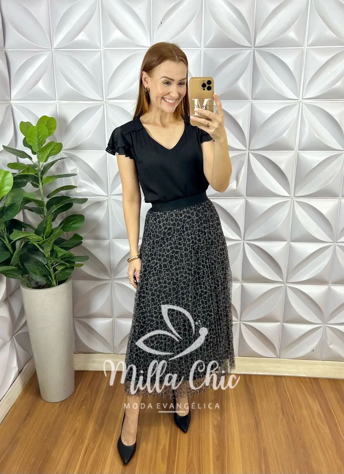 Blusa Em Cetim Margot – Preta – Milla Chic Blusa Em Cetim Margot - Preta - Milla Chic