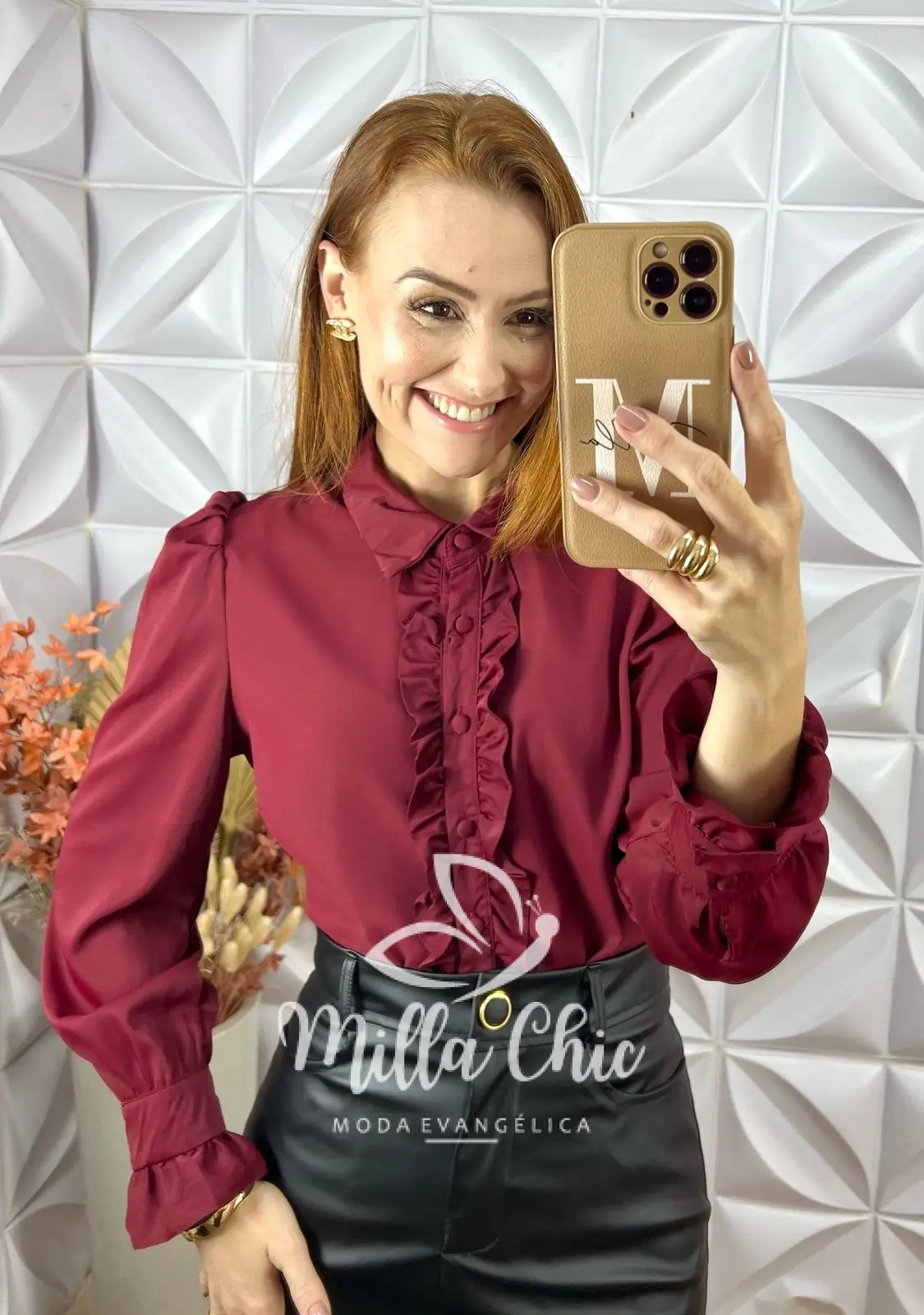 Camisa Doroty – Vermelho – Milla Chic Camisa Doroty - Vermelho - Milla Chic
