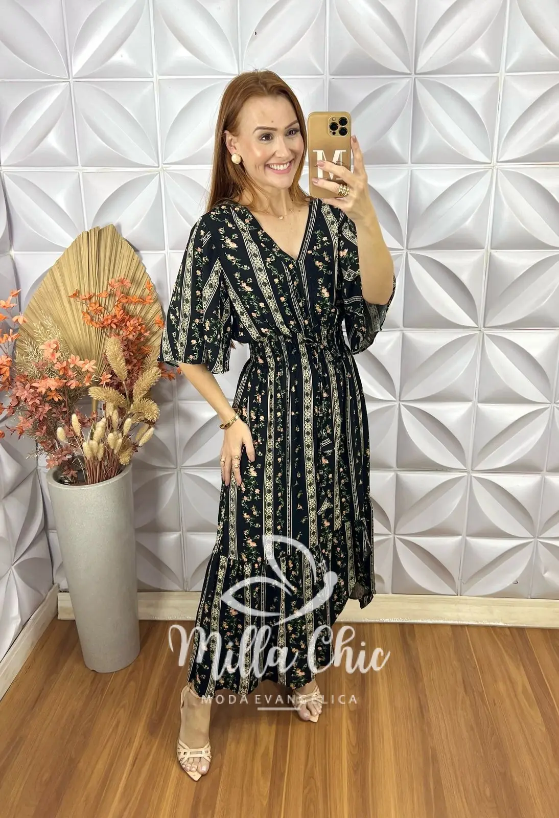 Vestido Creta Em Viscolinho – Preto – Milla Chic Vestido Creta Em Viscolinho - Preto - Milla Chic