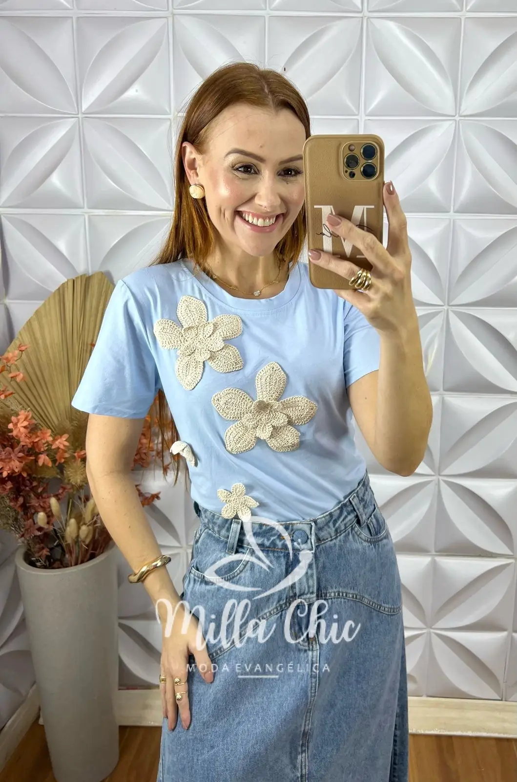 Blusa Jordânia Com Aplicação Em Crochê – Verde – Milla Chic Blusa Jordânia Com Aplicação Em Crochê - Verde - Milla Chic