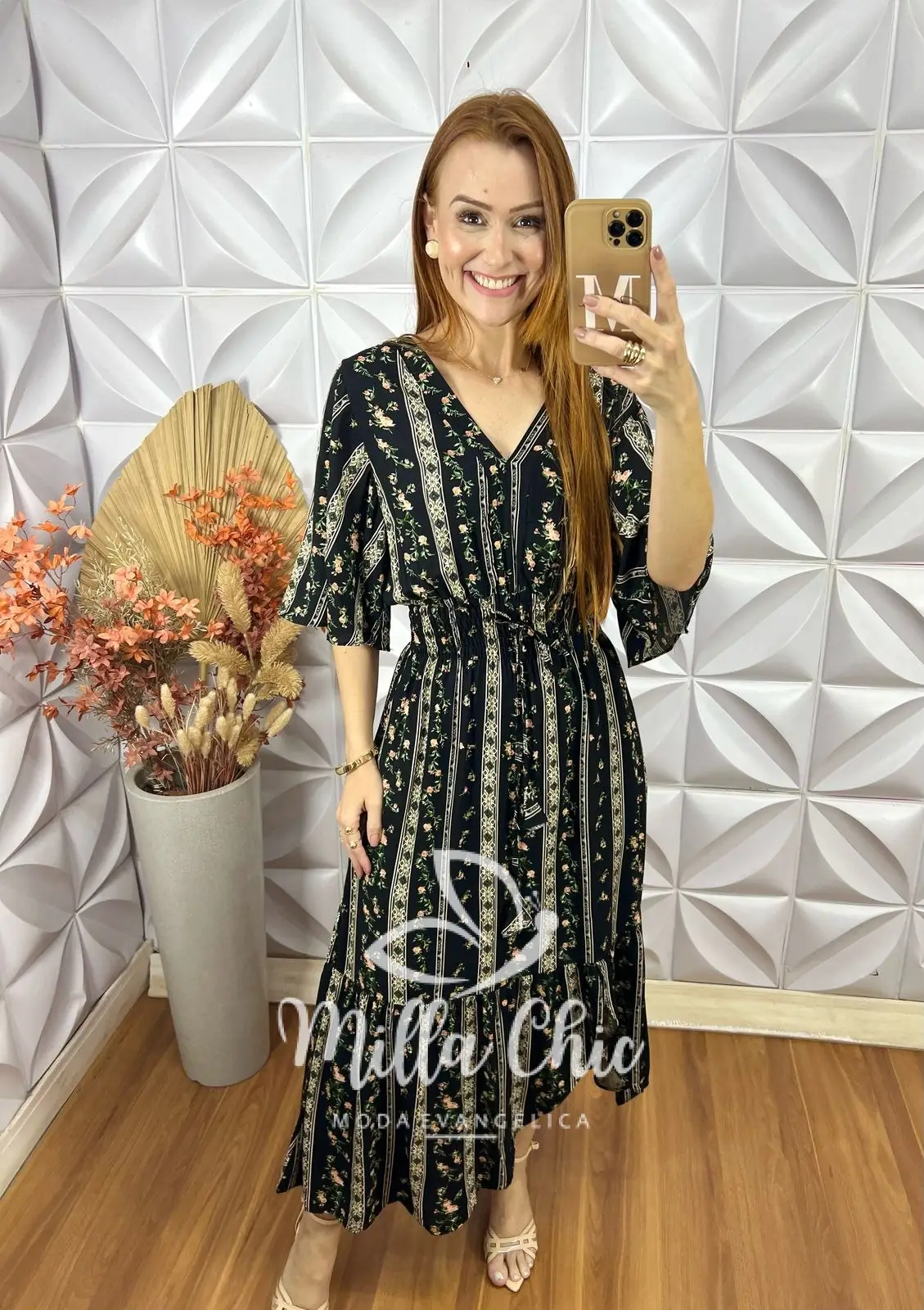 Vestido Creta Em Viscolinho – Preto – Milla Chic Vestido Creta Em Viscolinho - Preto - Milla Chic
