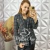 Blazer Tweed Valentina - Preto - Milla Chic