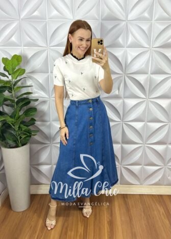Milla Chic - millachic com br blusa apolonia em tricot modal branca 3 Blusa Apolónia Em Tricot Modal - Branca - Milla Chic
