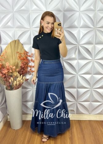 Milla Chic - millachic com br cacharel bibi em canelado preto 6 Cacharel BiBi Em Canelado - Preto - Milla Chic