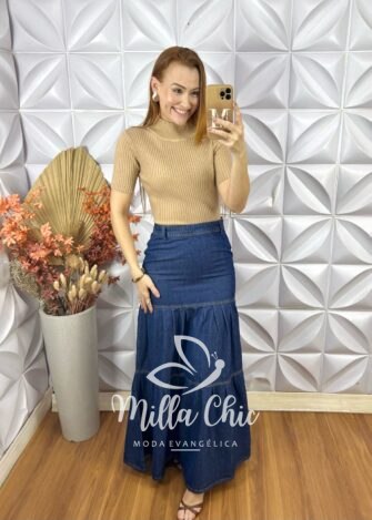 Milla Chic - millachic com br cacharel em tricot manga curta bege 3 Cacharel Em Tricot Manga Curta - Bege - Milla Chic