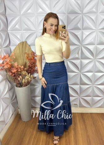Milla Chic - millachic com br cacharel em tricot manga curta bege 7 Cacharel Em Tricot Manga Curta - Bege - Milla Chic