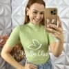 Milla Chic - millachic com br cacharel em tricot manga curta verde Cacharel Em Tricot Manga Curta - Verde - Milla Chic