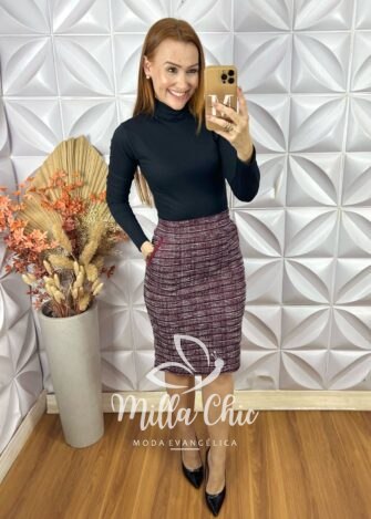 Cacharel Manga Longa - Preto - Milla Chic