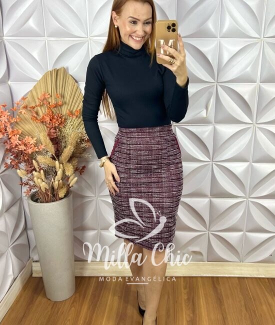 Cacharel Manga Longa - Preto - Milla Chic