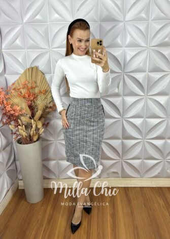 Milla Chic - millachic com br cacharel manga longa marrom 4 Cacharel Manga Longa - Preto - Milla Chic