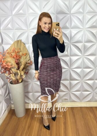 Cacharel Manga Longa - Preto - Milla Chic