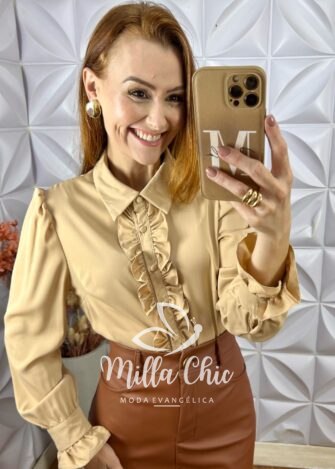 Camisa Doroty -  Caramelo - Milla Chic