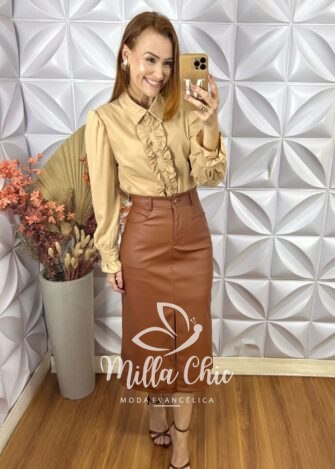 Camisa Doroty -  Caramelo - Milla Chic