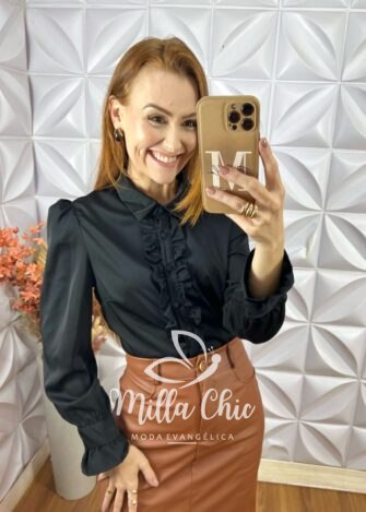 Camisa Doroty - Preto - Milla Chic