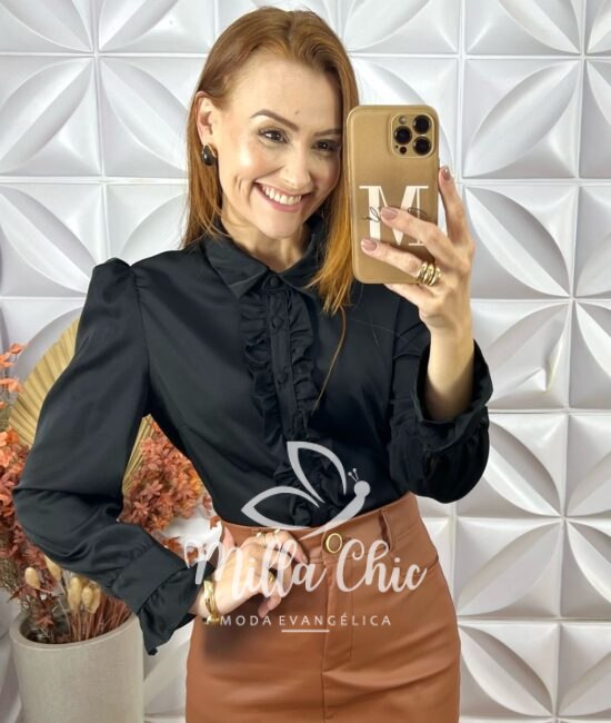 Camisa Doroty - Preto - Milla Chic