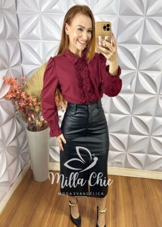 Camisa Doroty - Vermelho - Milla Chic