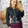 Milla Chic - millachic com br casaco cecy em suedi preta Casaco Cecy Em Suedi - Preto - Milla Chic