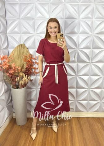 Conjunto Tereza - Vermelho - Milla Chic