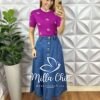 Milla Chic - millachic com br saia jeans longa heline Saia Jeans Longa Heline - Milla Chic