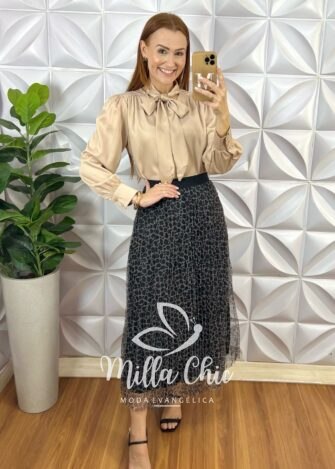 Milla Chic - millachic com br saia ursula em tule preta 1 Saia Ursula  Em Tule - Preta - Milla Chic