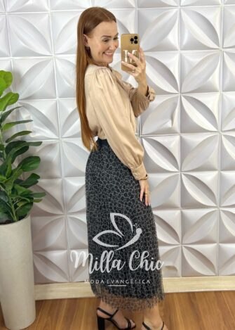 Milla Chic - millachic com br saia ursula em tule preta 5 Saia Ursula  Em Tule - Preta - Milla Chic