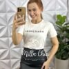 Milla Chic - millachic com br t shirt malha de algodao abencoada branca T-Shirt Malha De Algodão Abençoada - Branca - Milla Chic