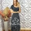 Vestido Augusta Em Viscolinho - Preto - Milla Chic