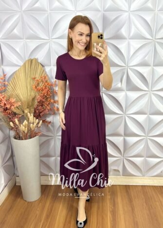 Milla Chic - millachic com br vestido comfy zaia marsala 2 Vestido Comfy Zaia - Marsala - Milla Chic