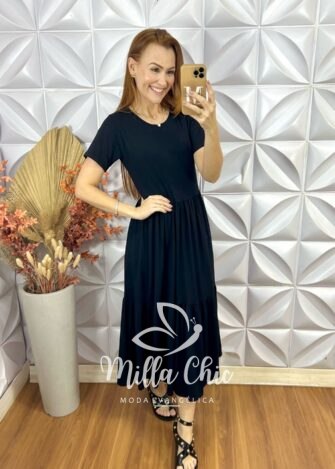 Milla Chic - millachic com br vestido comfy zaia preto 5 Vestido Comfy Zaia - Preto - Milla Chic