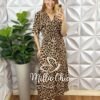 Milla Chic - millachic com br vestido creta em viscolinho animal print Vestido Creta Em Viscolinho - Animal Print - Milla Chic