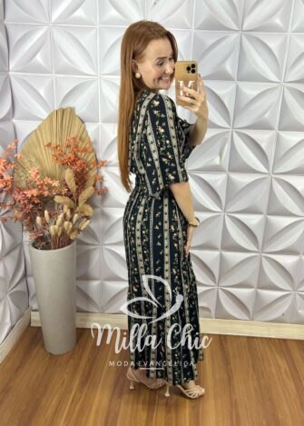Milla Chic - millachic com br vestido creta em viscolinho preto 2 Vestido Creta Em Viscolinho - Preto - Milla Chic