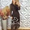 Milla Chic - millachic com br vestido ercilia boho chic marrom Vestido Ercilia Boho Chic - Marrom - Milla Chic