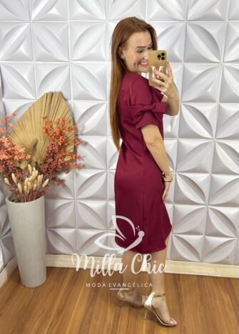 Milla Chic - millachic com br vestido lavinia em alfaiataria laco marrom 10 Vestido Lavínia Em Alfaiataria Laço - Marrom - Milla Chic