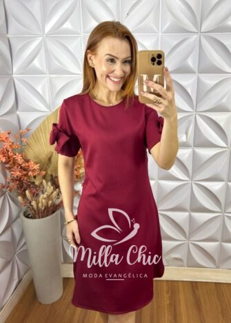 Milla Chic - millachic com br vestido lavinia em alfaiataria laco marrom 7 Vestido Lavínia Em Alfaiataria Laço - Marrom - Milla Chic