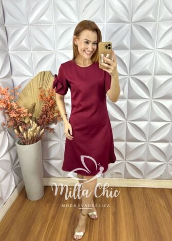 Milla Chic - millachic com br vestido lavinia em alfaiataria laco marrom 9 Vestido Lavínia Em Alfaiataria Laço - Marrom - Milla Chic
