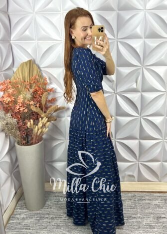 Vestido Longo Leona Em Viscose - Milla Chic