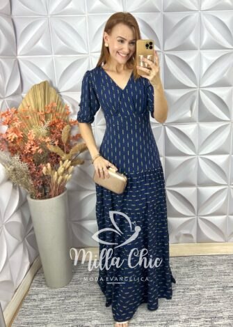 Vestido Longo Leona Em Viscose - Milla Chic