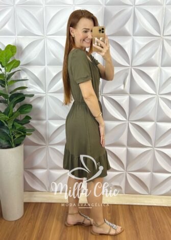 Milla Chic - millachic com br vestido lourdes comfy chic verde copia 1 Vestido Nay Comfy E Chic - Verde - Milla Chic